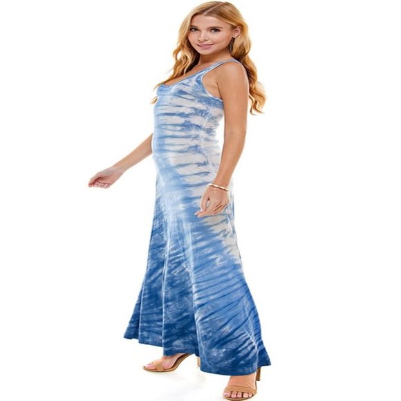 Bully Designer DRESS Tie Dye SUNDRESS Maxi DRESS Racerback DRESS Priced CHEAP - Picture 1 of 14